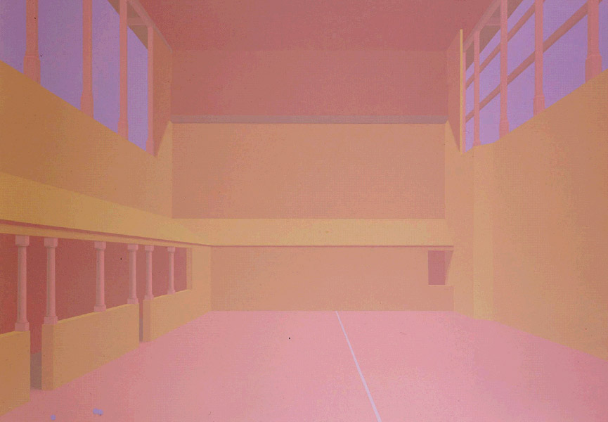 Christian Babou, Jeu de Paume, 1984, acrylique sur toile, 155 x 230 cm. Galerie Krief