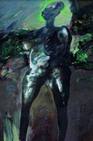 Franta, Femme plante, 1986. 192 x 130 cm. Acrylique sur toile.