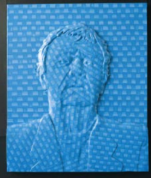 Ivan Messac, Monsieur Lustucru, 2004. 65 x 54 x 4 cm. 