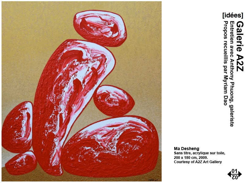 Galerie A2Z _ Entretien avec Anthony Phuong, galeriste propos recueillis par Myriam Dao