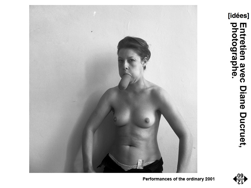 Entretien avec Diane Ducruet, photographe. Propos recueillis par Christophe Cartier